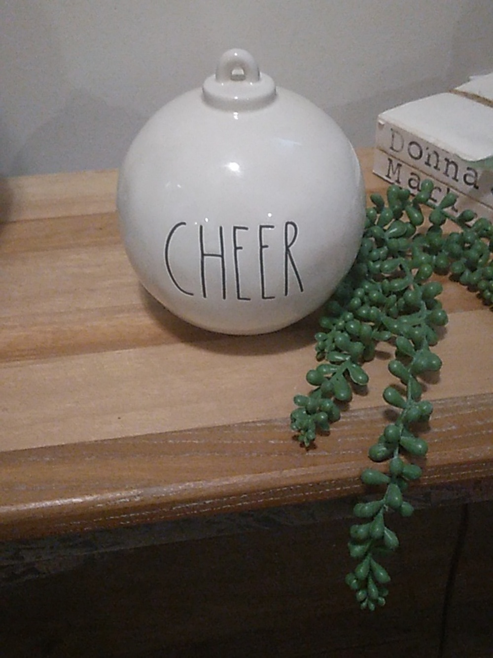Rae Dunn Cheer Ornament
